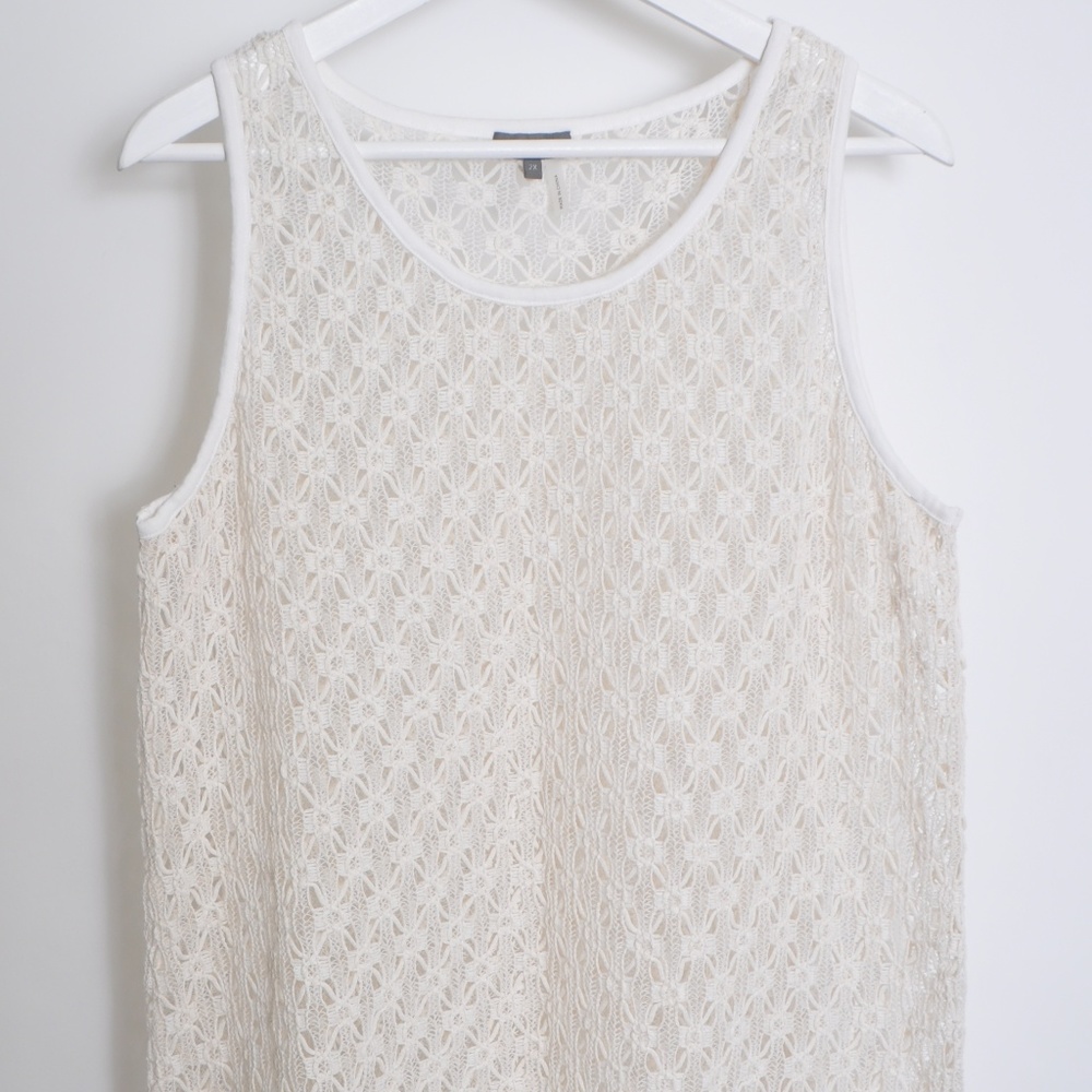 **VINCE CAMUTO**BEACH LACE TANK TOP**